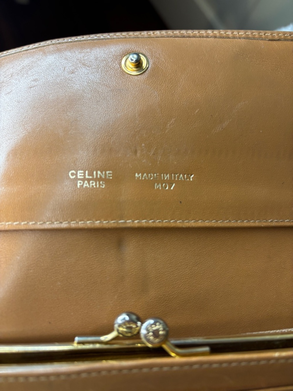 Celine Macadam Monogram Flap Kisslock Long Wallet Purse in EUC - Picture 14 of 15